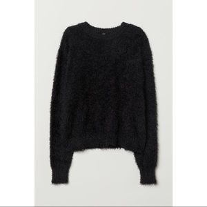 Fuzzy knit sweater H&M
